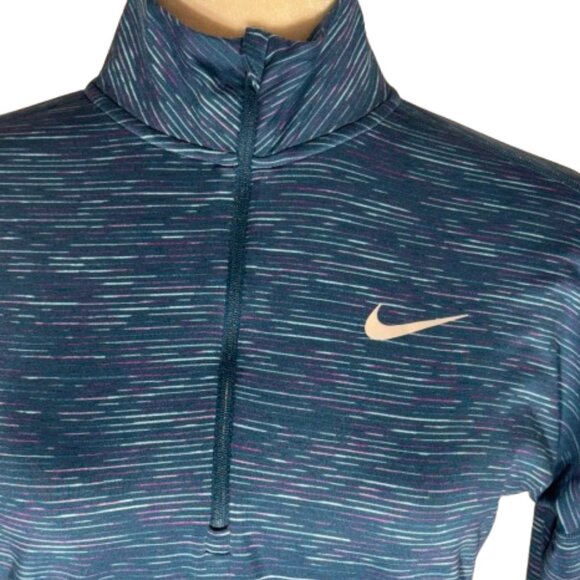 Nike Running Women's Dri-Fit Multicolor 1/4 Zip Pullover Size X-Small - Picture 2 of 9